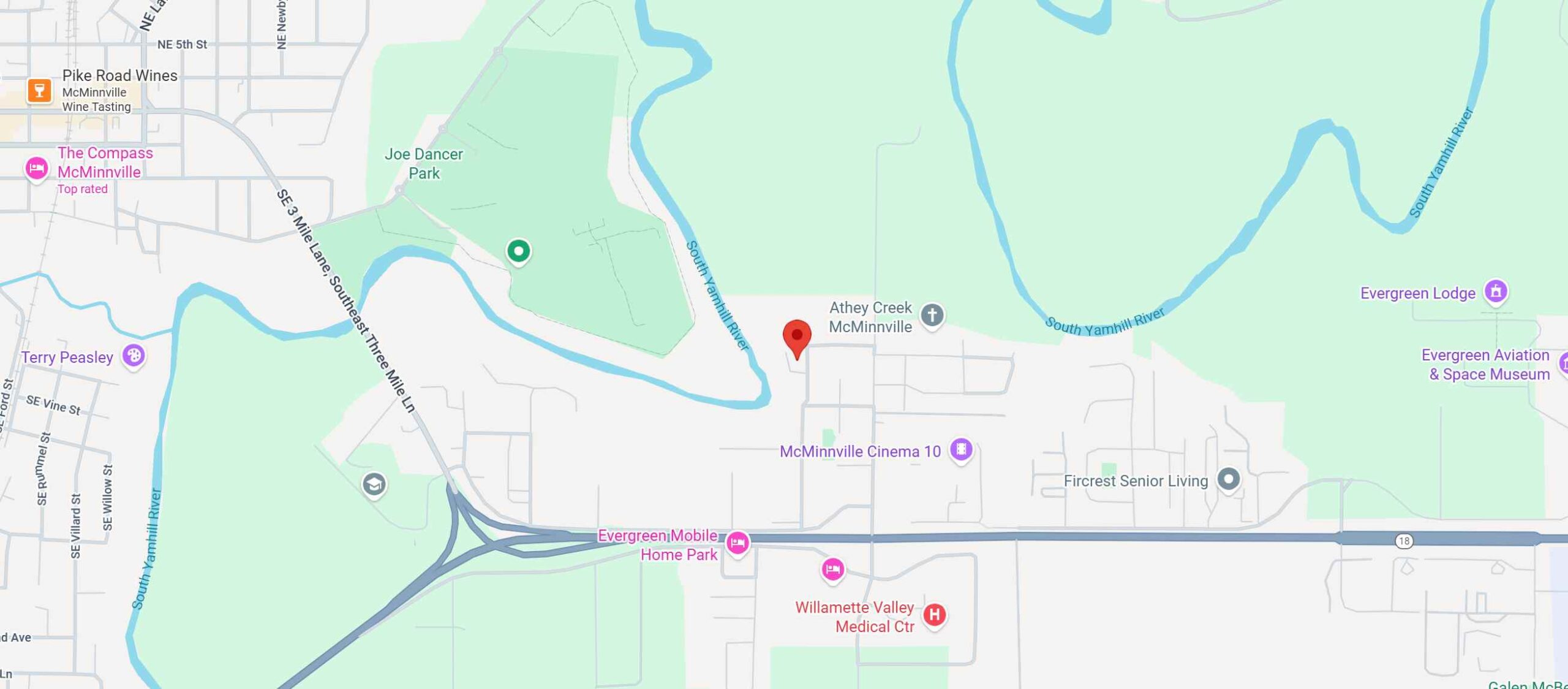 Map to Dunn Chiropractic Clinic